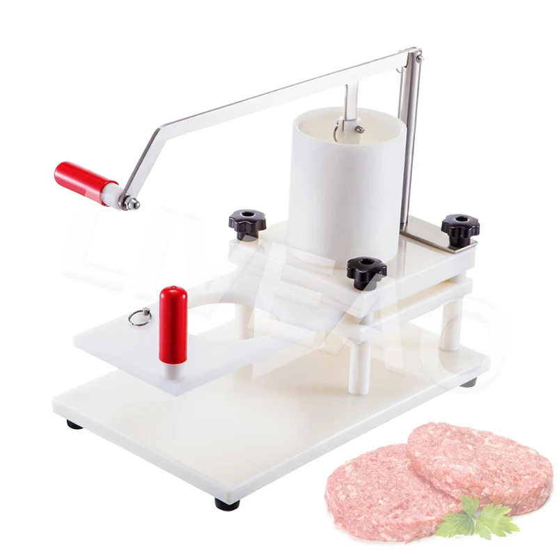 

LIVEAO Manual Hamburger Patty Maker 110mm 130mm Round Pie Forming Machine Burger Meat Pie Making Equipment