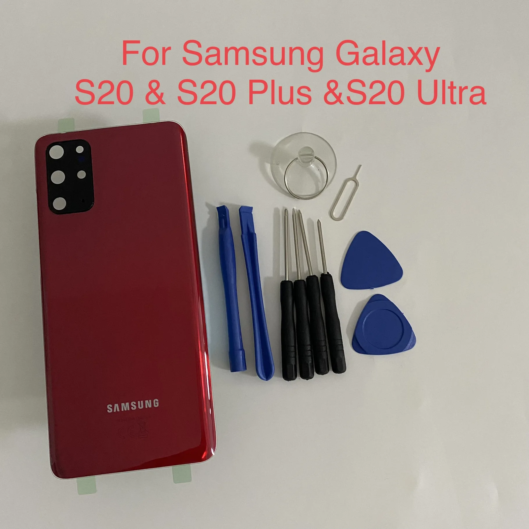 

Задняя стеклянная крышка батарейного отсека Корпус для Samsung Galaxy S20 Ultra G988 & S20 Plus G985 & S20 G980 + Инструменты