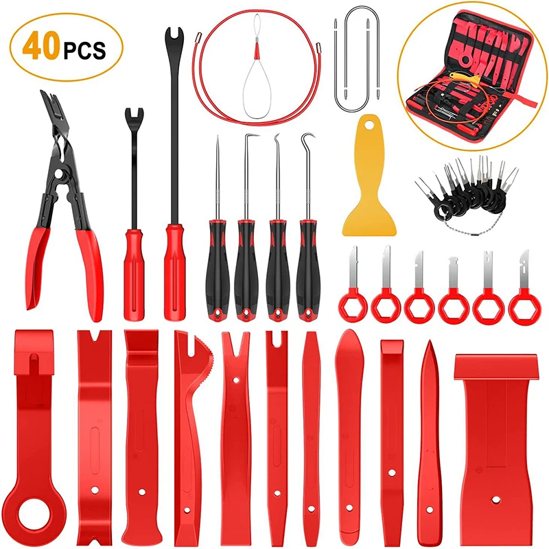 Car Trim Removal Tools Set Auto Door Panel Audio Removal Disassembly Tools Kits Clip Pliers Fastener Removal Pry Tools Set
Car Trim Removal Tools Set Auto Door Panel Audio Removal Disassembly Tools Kits Clip Pliers Fastener Removal Pry Tools Set