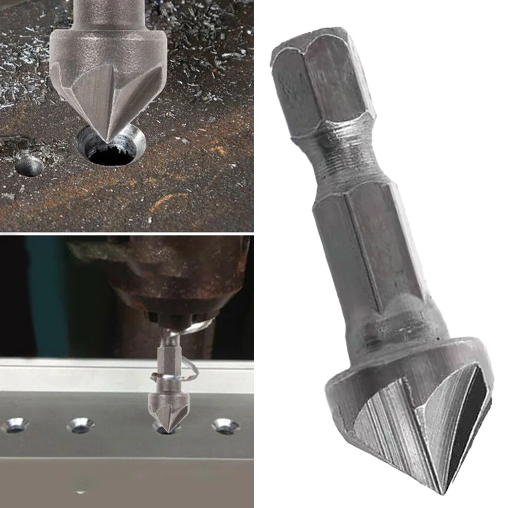 1PC Steel 6 Flute Countersink Drill Bit Five-Edge Chamferer Hexagonal Shank For Woodworking Tools Wood Chamfering Cutter Chamfer
1PC Steel 6 Flute Countersink Drill Bit Five-Edge Chamferer Hexagonal Shank For Woodworking Tools Wood Chamfering Cutter Chamfer