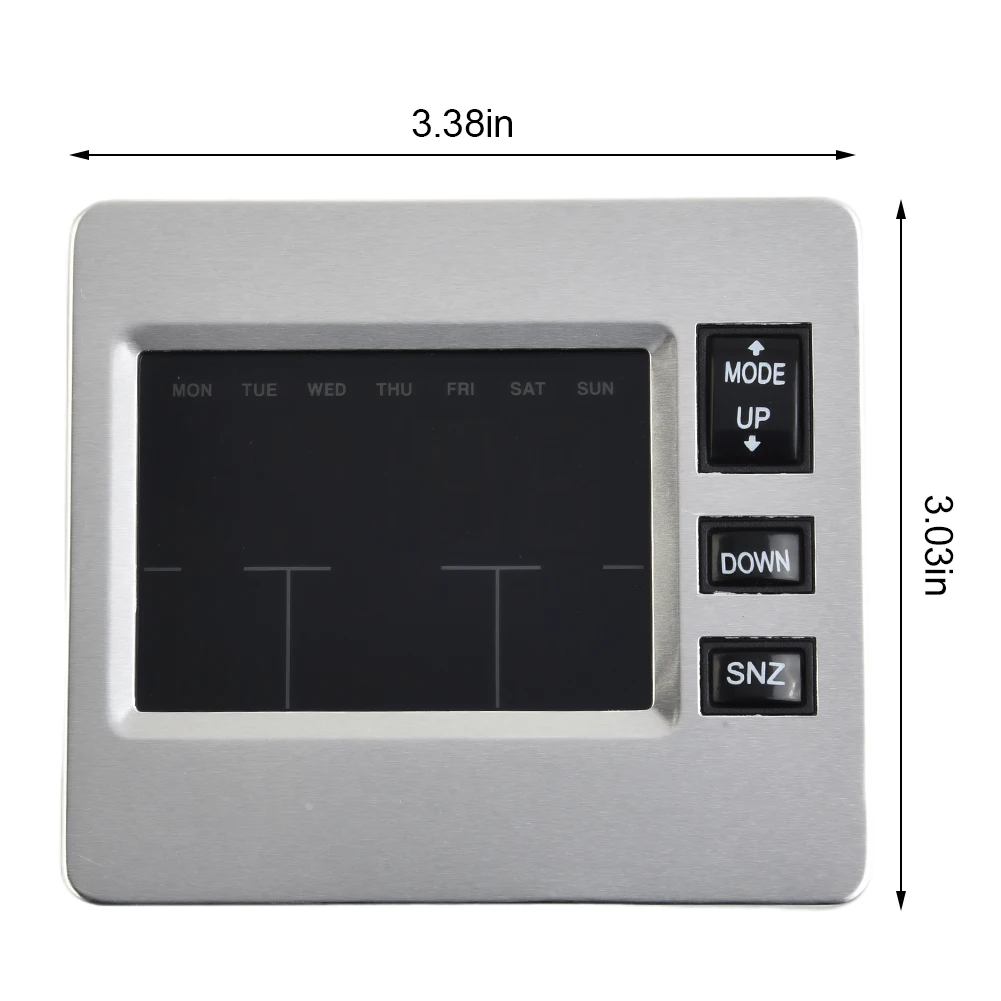 Creative Color LCD Digital Alarm Clock Temperature Thermometer Humidity Hygrometer LED Time Clock Weather Station Support Voice
Creative Color LCD Digital Alarm Clock Temperature Thermometer Humidity Hygrometer LED Time Clock Weather Station Support Voice