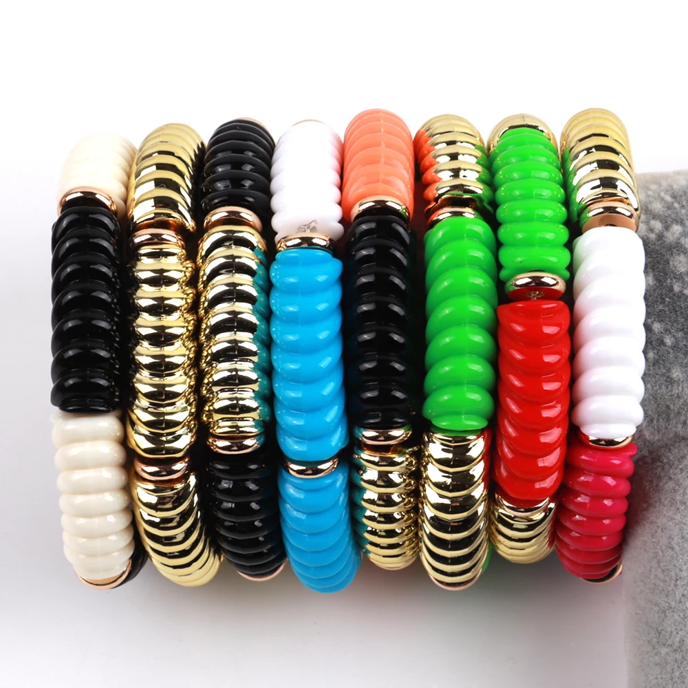 Bohemain Acrylic Whorls Bamboo Stackable Bracelets for Women 2023 Colorful Resin Tube Beads Bracelet Bangle Jewelry Gifts
Bohemain Acrylic Whorls Bamboo Stackable Bracelets for Women 2023 Colorful Resin Tube Beads Bracelet Bangle Jewelry Gifts