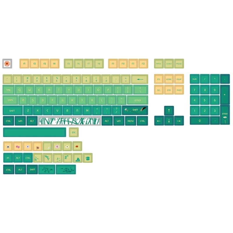 XDA Profile PBT Keycaps 128 клавиш для механических клавиатур Bamboo Green XDA 9mm Dropship
XDA Profile PBT Keycaps 128 клавиш для механических клавиатур Bamboo Green XDA 9mm Dropship
