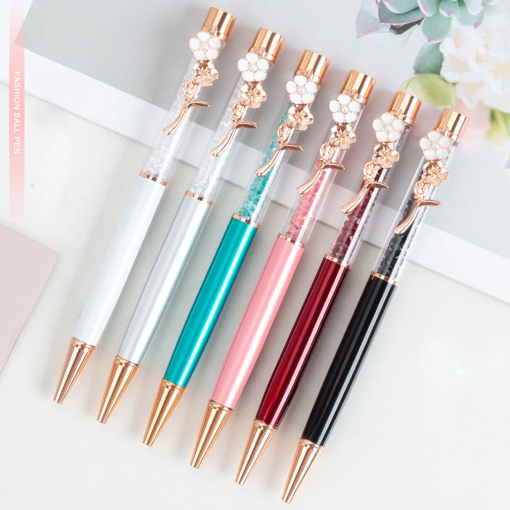 100Pcs Creative Rose Gold Flower Clip Crystal Metal Ballpoint Pens For Wedding Party Gift Office School Stationery Custom Logo
100Pcs Creative Rose Gold Flower Clip Crystal Metal Ballpoint Pens For Wedding Party Gift Office School Stationery Custom Logo