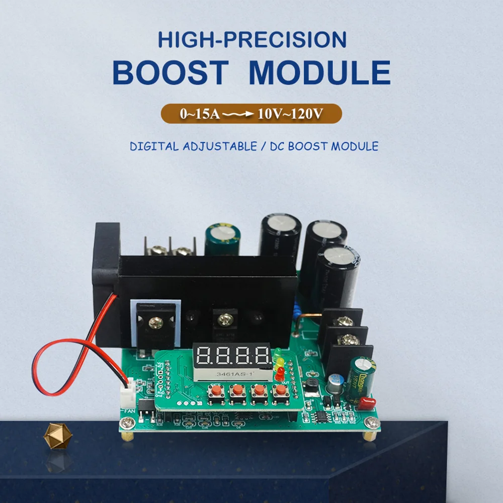 JUNTEK BST900W DC Power Supply Digital Control Voltage Regulator Constant Current Diy Boost Converter Module 0-80V to 10-120V
JUNTEK BST900W DC Power Supply Digital Control Voltage Regulator Constant Current Diy Boost Converter Module 0-80V to 10-120V