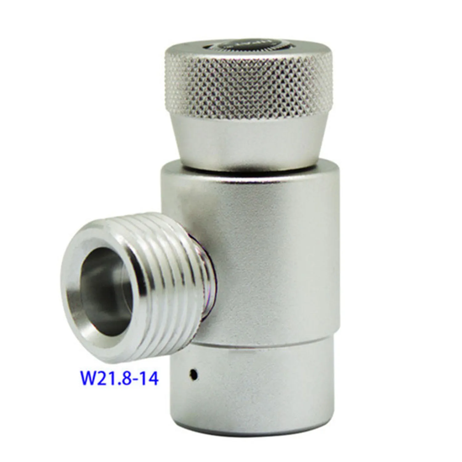 CO2 Refill Adapter W21.8-14 Outer Thread Soda Maker Tank Gas Filling Refill Adapter Connector
CO2 Refill Adapter W21.8-14 Outer Thread Soda Maker Tank Gas Filling Refill Adapter Connector
