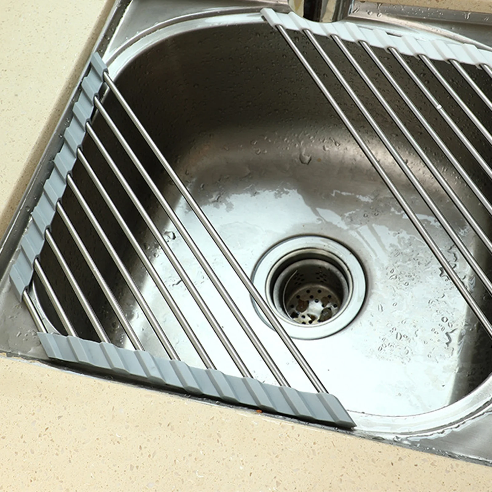 Roll Up Triangle Dish Drying Rack For Sink Corner Over The Sink Caddy Sponge Holder Foldable Stainless Steel Corner Drainer
Roll Up Triangle Dish Drying Rack For Sink Corner Over The Sink Caddy Sponge Holder Foldable Stainless Steel Corner Drainer