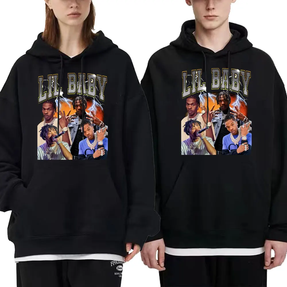Vintage Regular Men Women Rapper Lil Baby Hip Hop Hoodie Casual Harajuku Hoodies Unisex Oversized Streetwear Men's Sweatshirt
Vintage Regular Men Women Rapper Lil Baby Hip Hop Hoodie Casual Harajuku Hoodies Unisex Oversized Streetwear Men's Sweatshirt
