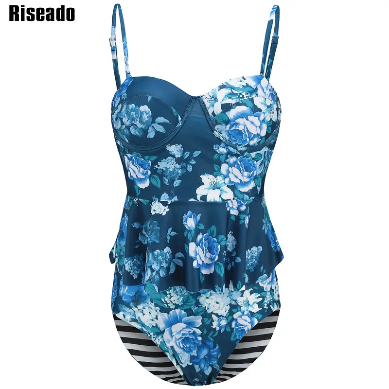 Riseado бикини с пуш-ап, женские купальники с высокой талией, новинка 2022, сексуальный танкини из двух частей с рюшами, женский купальник с цветоч... 
Riseado бикини с пуш-ап, женские купальники с высокой талией, новинка 2022, сексуальный танкини из двух частей с рюшами, женский купальник с цветоч...