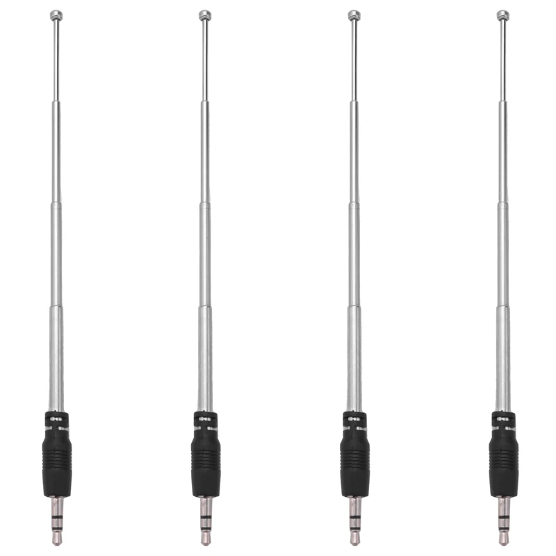 4X Radio Antenna 3.5mm 4 Sections Telescopic FM Antenna Radio for Mobile Cell Phone Mp3 Mp4 Audio Equipment
4X Radio Antenna 3.5mm 4 Sections Telescopic FM Antenna Radio for Mobile Cell Phone Mp3 Mp4 Audio Equipment