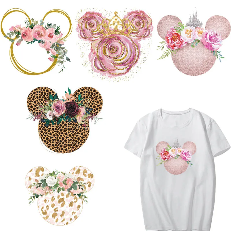 Iron on Transfers Flower Mouse Patches for Girl Clothing DIY Women's T-shirt Applique Leopard Print Patch Stickers on Clothes
Iron on Transfers Flower Mouse Patches for Girl Clothing DIY Women's T-shirt Applique Leopard Print Patch Stickers on Clothes