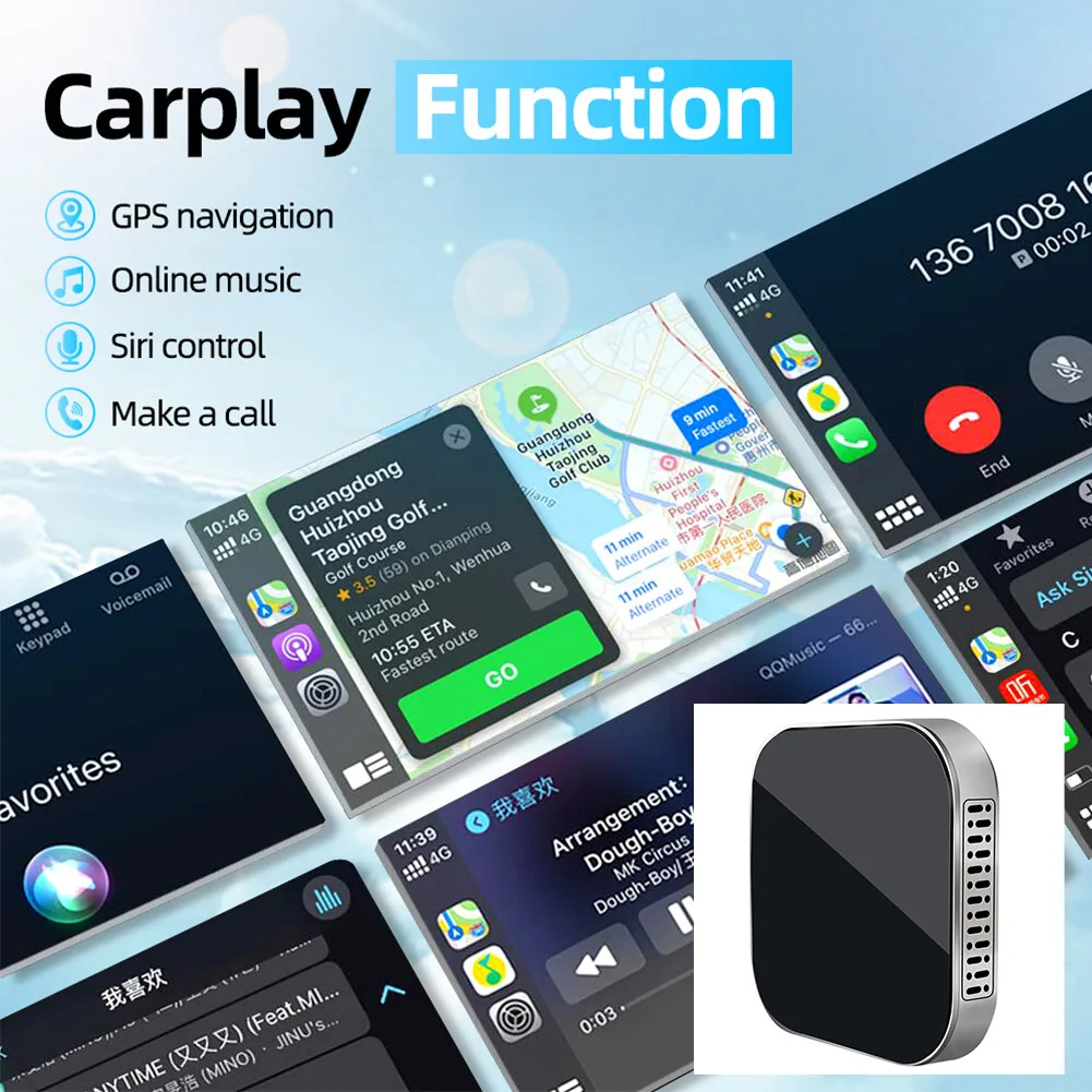 Networking Upgrade Box Car Carplay Box Converter Mobile Phone Player Screen Projection 300mA Wireless 5V ABS Adapter
Networking Upgrade Box Car Carplay Box Converter Mobile Phone Player Screen Projection 300mA Wireless 5V ABS Adapter