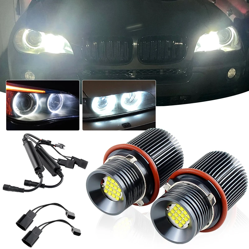 Комплект Из 2 Светодиодных Ламп-маркеров Angel Eyes Мощностью 160 Вт Для BMW E39 E53 E60 E61 E64 E65 E66 E87
Комплект Из 2 Светодиодных Ламп-маркеров Angel Eyes Мощностью 160 Вт Для BMW E39 E53 E60 E61 E64 E65 E66 E87