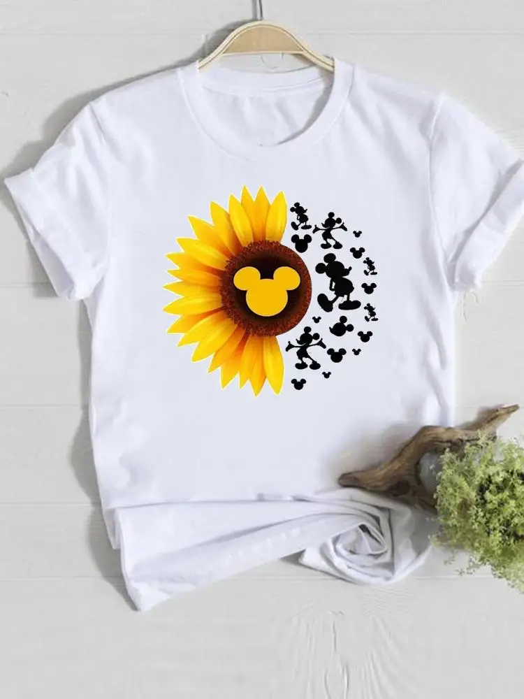 Disney Women Print Clothing Mickey Mouse Love Ear Trend Cute Casual Tee Shirt Fashion Cartoon Graphic Short Sleeve T-shirts
Disney Women Print Clothing Mickey Mouse Love Ear Trend Cute Casual Tee Shirt Fashion Cartoon Graphic Short Sleeve T-shirts