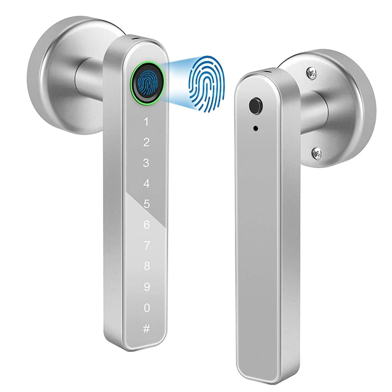 Smart Door Lock Keyless Entry Door Lock Keypad Door Lock With Handle, Fingerprint Door Lock With Tuya APP Wifi Control
Smart Door Lock Keyless Entry Door Lock Keypad Door Lock With Handle, Fingerprint Door Lock With Tuya APP Wifi Control