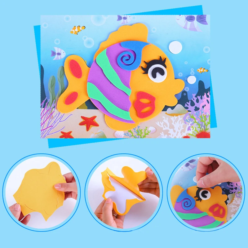 Kids DIY Cartoon Animal 3D EVA Foam Sticker Puzzle Handmade Early Learning Educational Toys for Children Craft Gift
Kids DIY Cartoon Animal 3D EVA Foam Sticker Puzzle Handmade Early Learning Educational Toys for Children Craft Gift