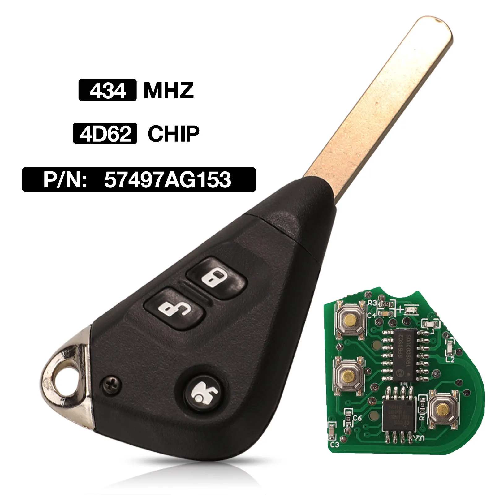 Jingyuqin 433MHz 4D6 2 дистанционный ключ-брелок от машины 3 Кнопка для Subaru Outback B13 Liberty B13 Impreza G12 2003-2010 P/N: 57497AG153
Jingyuqin 433MHz 4D6 2 дистанционный ключ-брелок от машины 3 Кнопка для Subaru Outback B13 Liberty B13 Impreza G12 2003-2010 P/N: 57497AG153