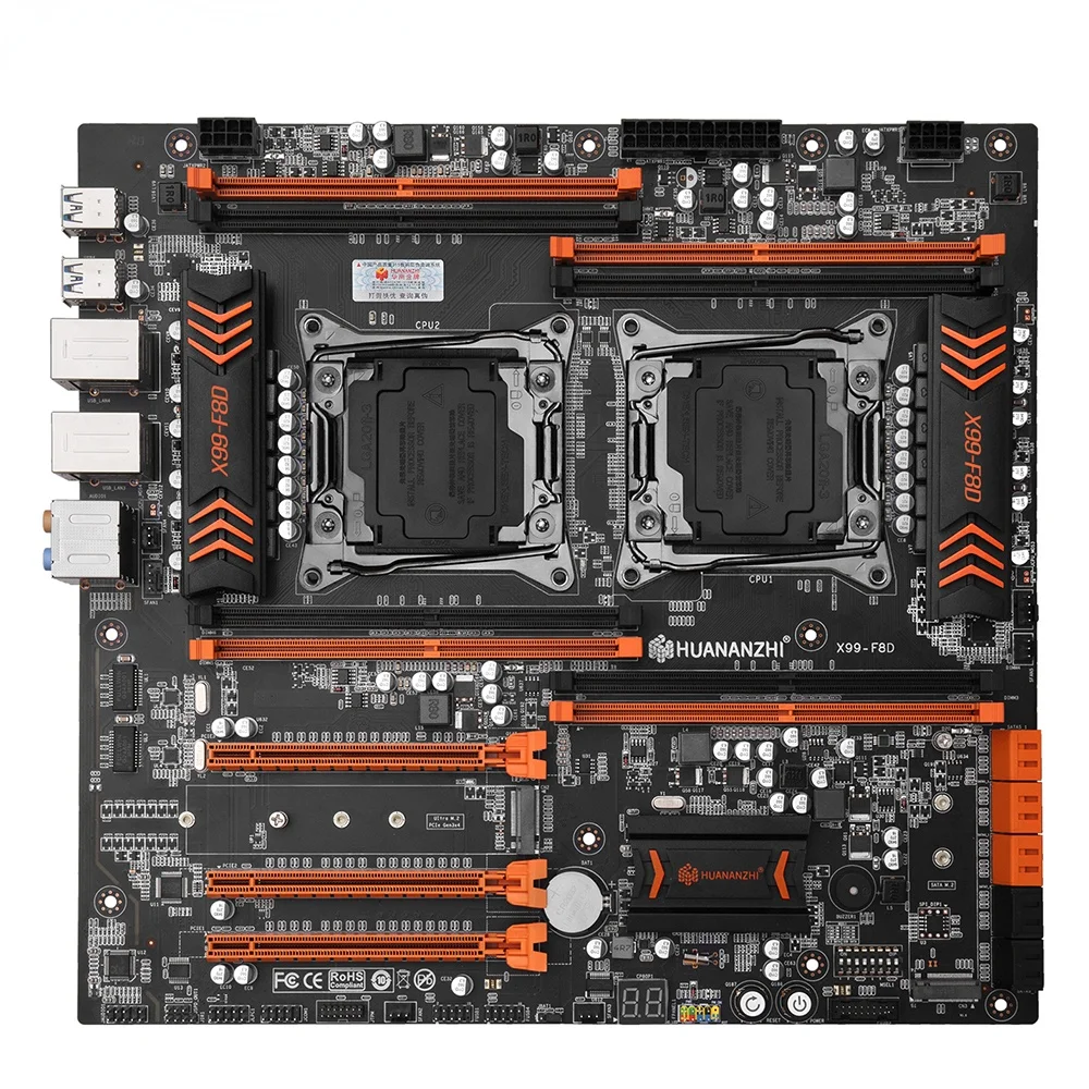 Материнская плата X99 F8D, Intel Dual CPU X99 LGA 2011-3 E5 V3 8xDDR4, слот для памяти RECC M.2 NVME NGFF USB3.0
Материнская плата X99 F8D, Intel Dual CPU X99 LGA 2011-3 E5 V3 8xDDR4, слот для памяти RECC M.2 NVME NGFF USB3.0