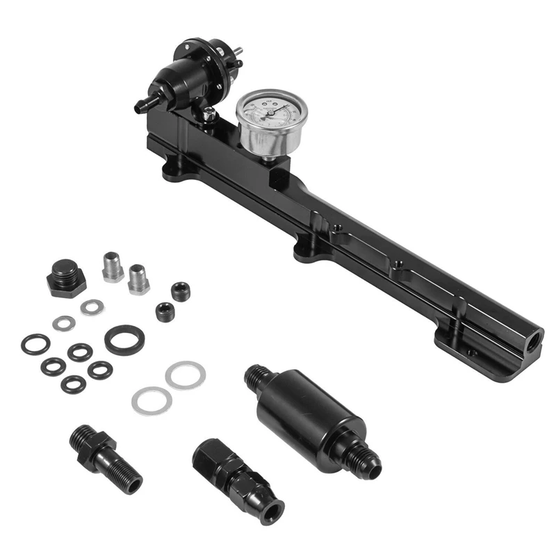 Fuel Pressure Gauge Fuel Pressure Regulator Gauge Fuel Rail Kit Fits for Honda B16 B18 B20
Fuel Pressure Gauge Fuel Pressure Regulator Gauge Fuel Rail Kit Fits for Honda B16 B18 B20
