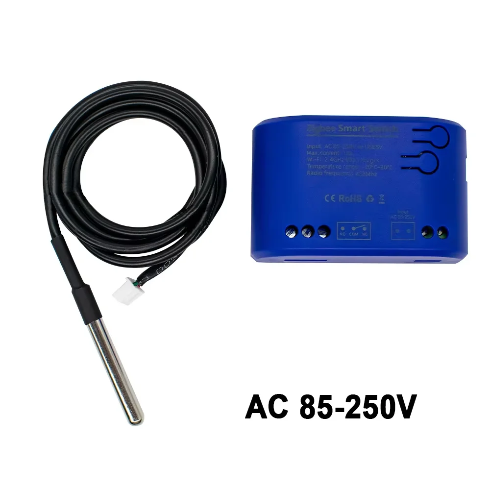 Умный переключатель Zigbee Smart Temperature Switch
Умный переключатель Zigbee Smart Temperature Switch