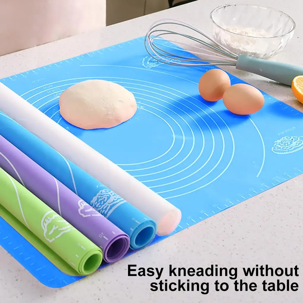 Thicken Silicone Kneading Dough Mat Scale Non-Stick Kitchen Baking Tool Cake Board Large Soft High Temperature Rolling Dough Pad
Thicken Silicone Kneading Dough Mat Scale Non-Stick Kitchen Baking Tool Cake Board Large Soft High Temperature Rolling Dough Pad