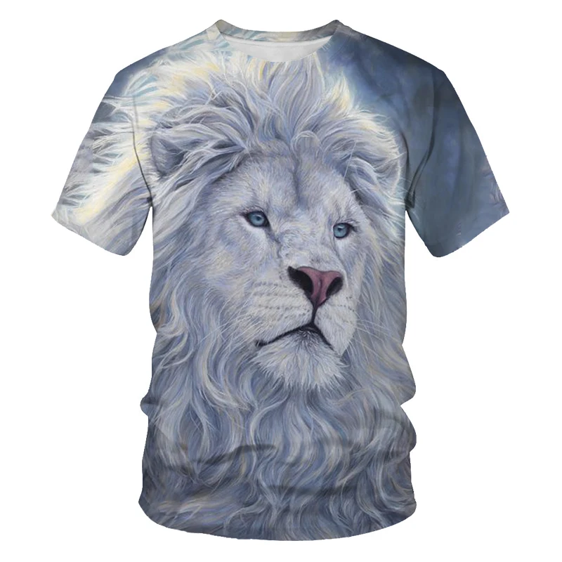 Men'S Casual Fashion King Of The Forest Lion 3d Patterned Short Sleeve T-Shirt Summer New Animal Street Comfort O Collar Top
Men'S Casual Fashion King Of The Forest Lion 3d Patterned Short Sleeve T-Shirt Summer New Animal Street Comfort O Collar Top