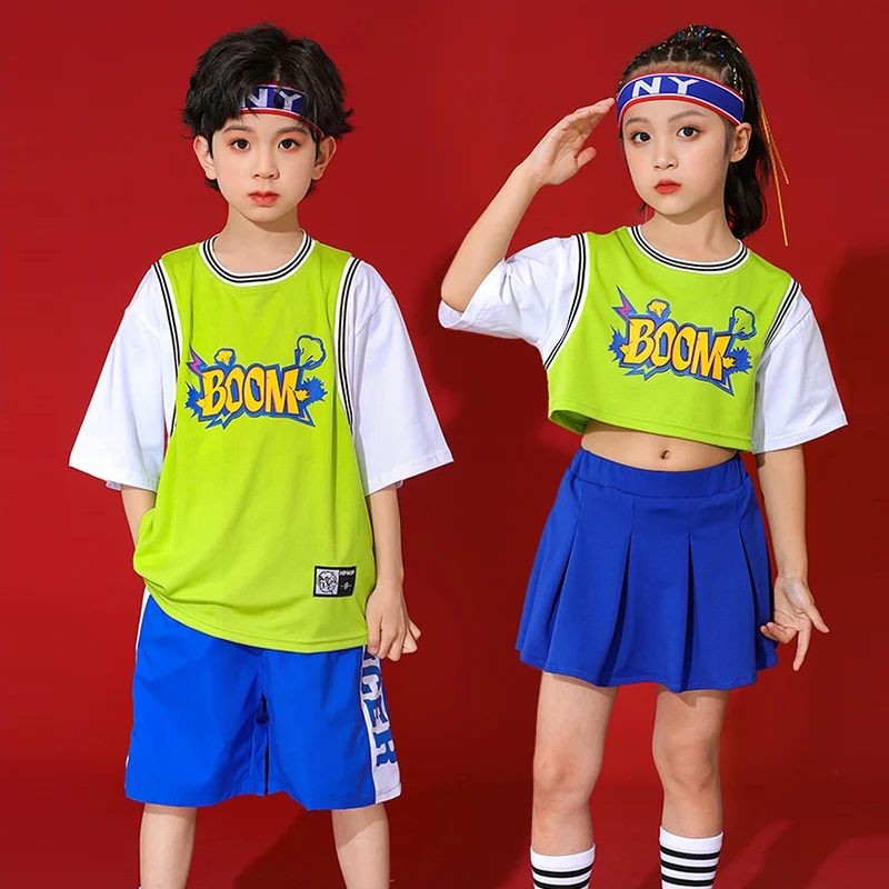 Children's Day Cheerleading Costume Kids Festival Clothing Hip Hop Dancewear Fluorescent Green Girls Jazz Dance Outfit YS3671
Children's Day Cheerleading Costume Kids Festival Clothing Hip Hop Dancewear Fluorescent Green Girls Jazz Dance Outfit YS3671