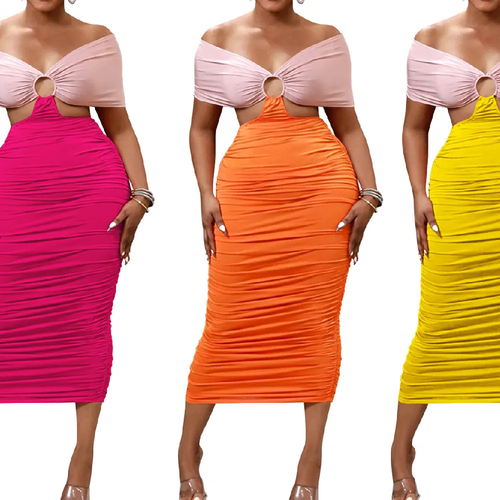 2022 New Elegant Women's Long Dresses For Party Casual Skinny Open Back Cutout Pleated Dress Women Clothing Drop Shipping
2022 New Elegant Women's Long Dresses For Party Casual Skinny Open Back Cutout Pleated Dress Women Clothing Drop Shipping