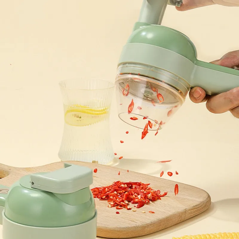 Инструмент для овощей и лука, Беспроводная электрическая машина для измельчения чеснока, ручная автоматическая машина для приготовления пищи