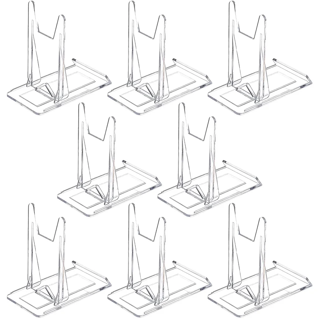 8 Pcs Adjustable Transparent Acrylic Plate Display Stand Easel Business Card Pictures Holder for Home Office Party Decoration
8 Pcs Adjustable Transparent Acrylic Plate Display Stand Easel Business Card Pictures Holder for Home Office Party Decoration