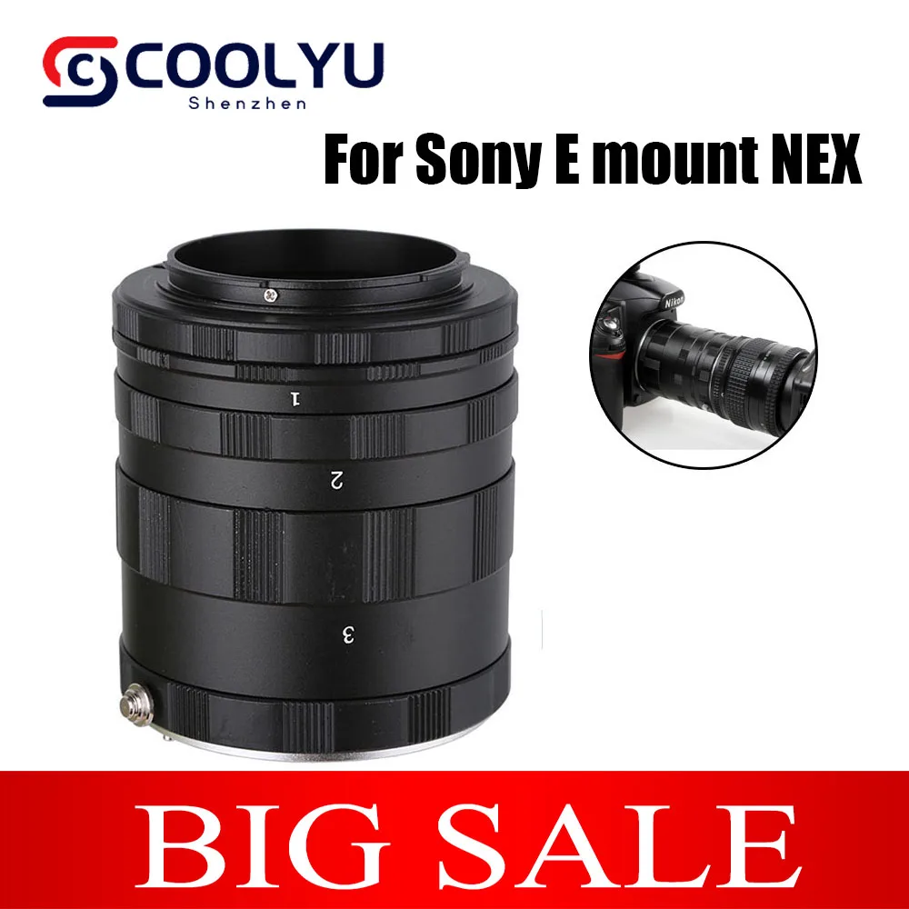 

5 in 1 Camera Adapter Macro Extension Tube Ring For Sony E mount NEX-3/5/6/7/5C A7 A7R A9 A6400 A6000 A6300 A6500 A3000 A7S DSLR