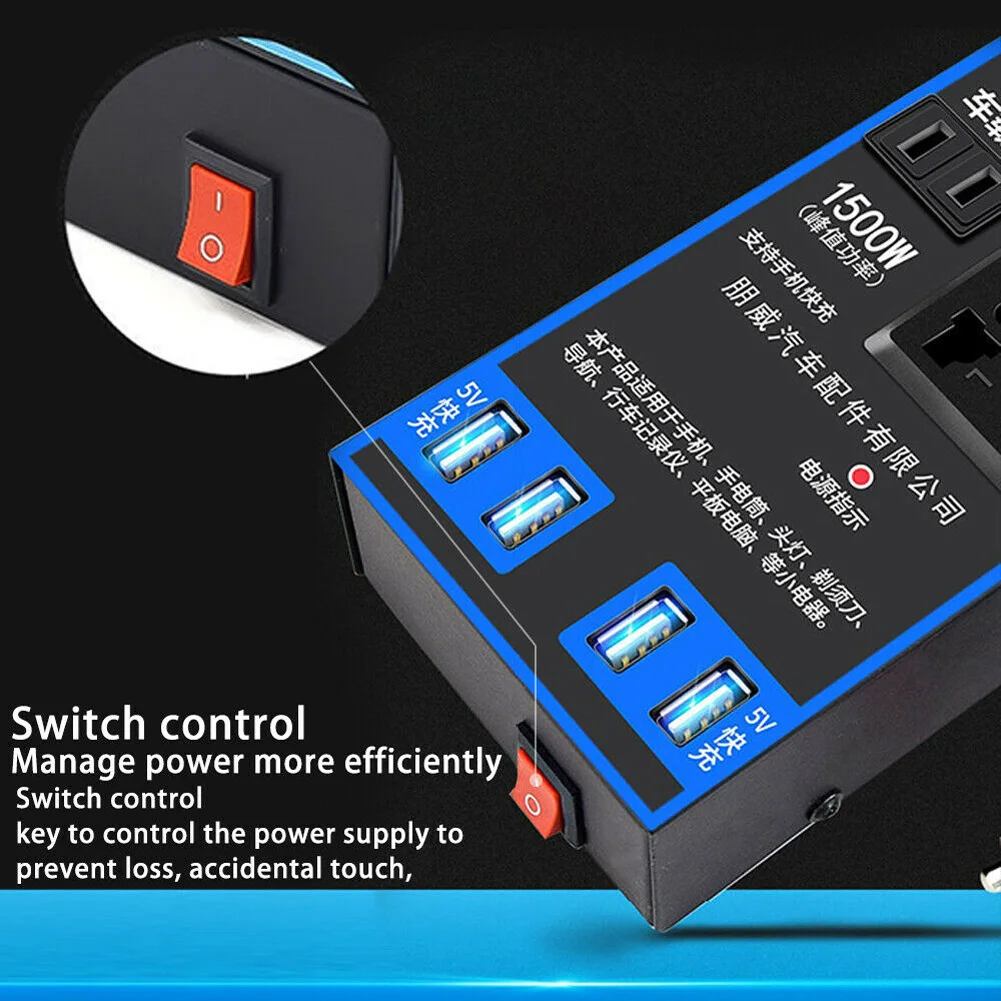 Power Inverter Adapter Car Inverter 80CM Car Booster Charging Fast Charge Multi-functional 12v/24v To 110v/220v
Power Inverter Adapter Car Inverter 80CM Car Booster Charging Fast Charge Multi-functional 12v/24v To 110v/220v