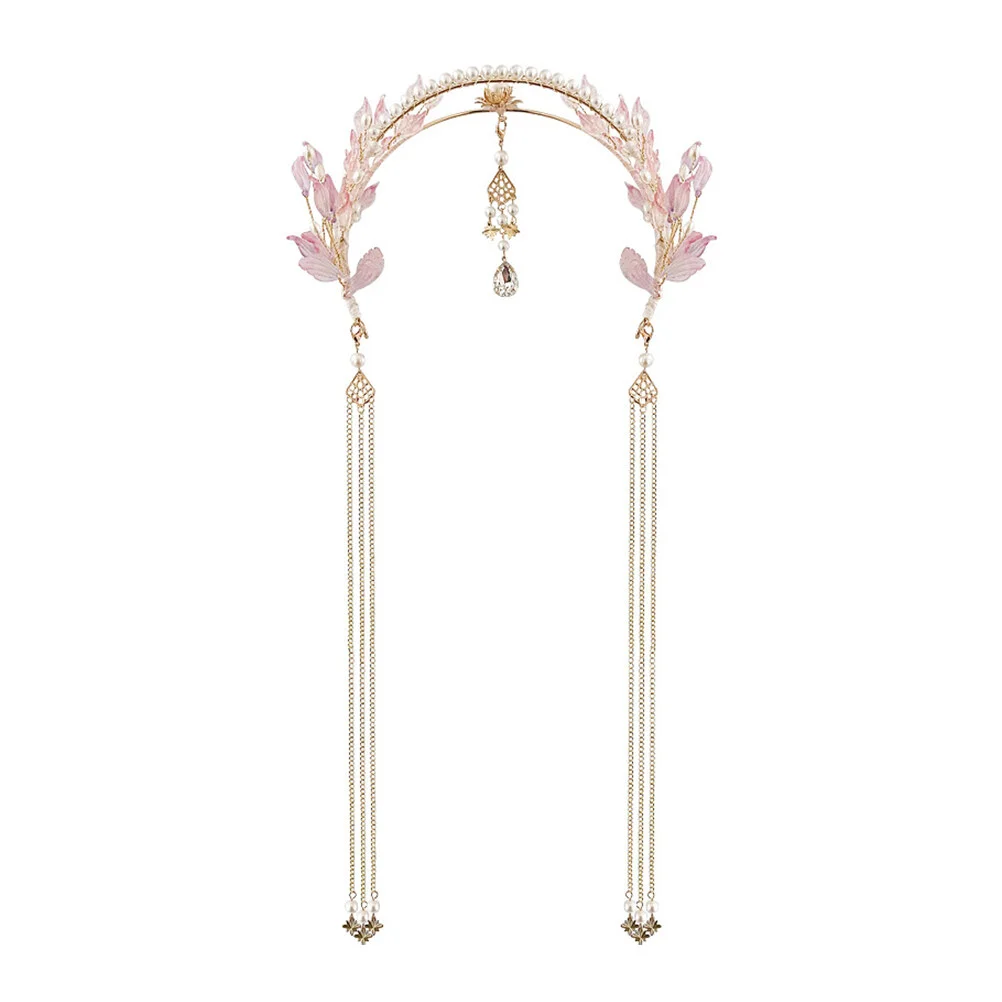 Set Chinese Traditional Headwear Style Headdress Bride Headband Hanfu Wedding Hair Accessory Clockwork Long Tassel
Set Chinese Traditional Headwear Style Headdress Bride Headband Hanfu Wedding Hair Accessory Clockwork Long Tassel