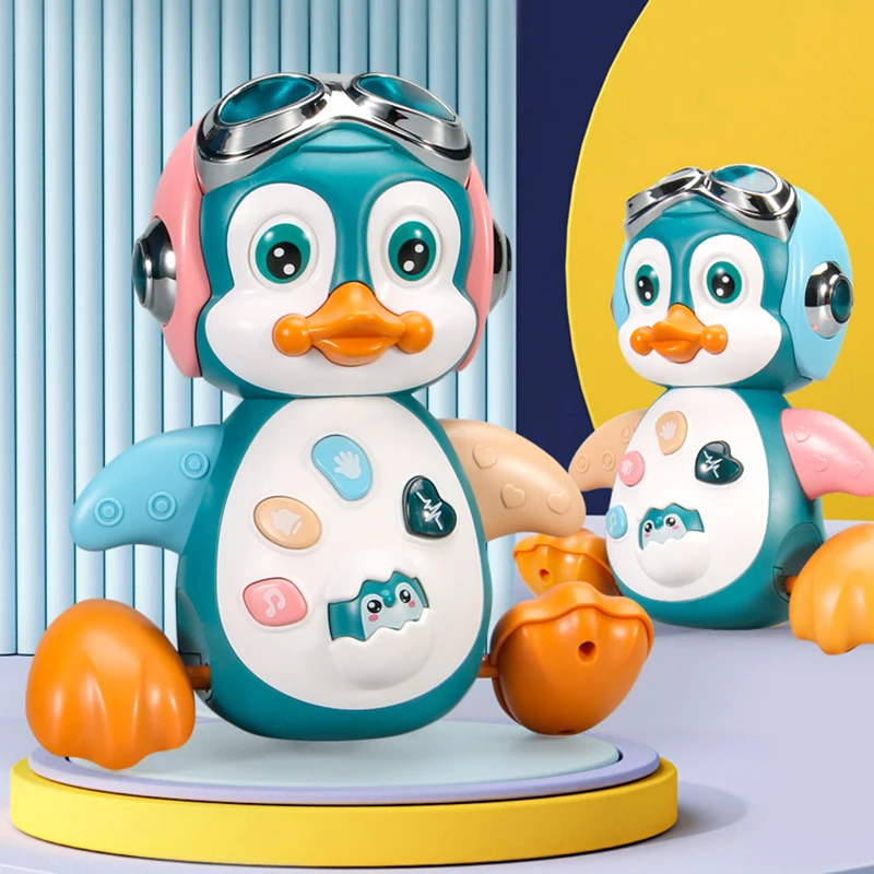 Musical Dancing Penguin Toy with Music Light Crawling Walking Tummy Time Interactive Early Development Electronic Toy for Babies
Musical Dancing Penguin Toy with Music Light Crawling Walking Tummy Time Interactive Early Development Electronic Toy for Babies