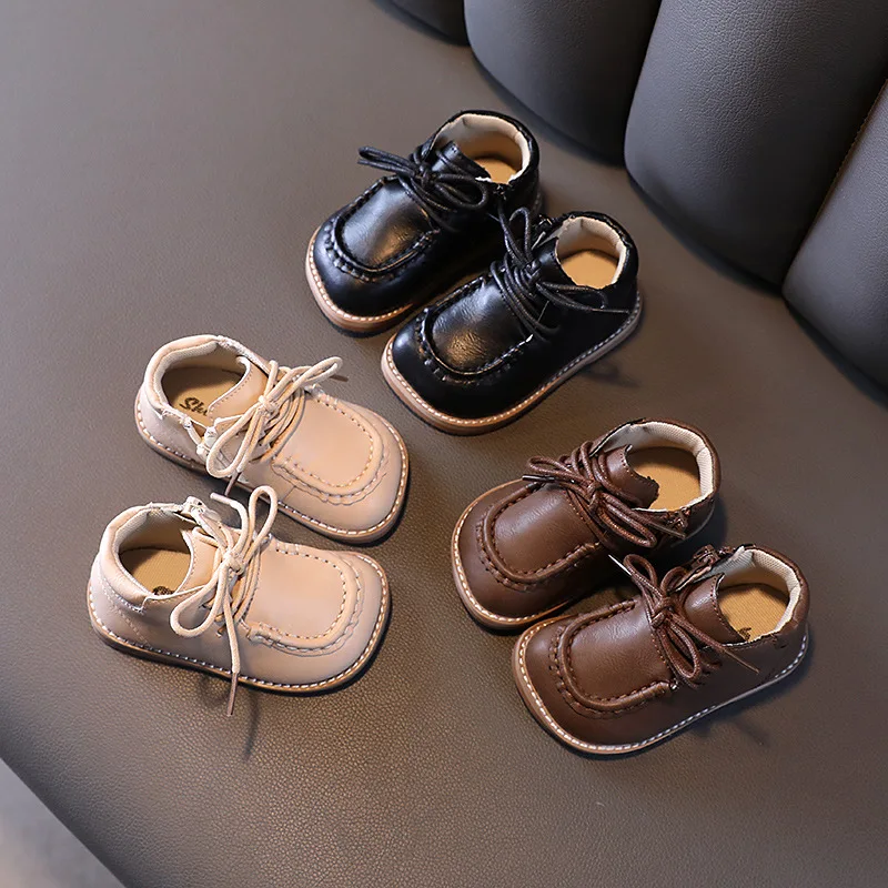 2022 Autumn Children's Casual Short Boots Boys and Girls Baby Leather Shoes Solid Color Pu Leather Little Kids Martin Boots
2022 Autumn Children's Casual Short Boots Boys and Girls Baby Leather Shoes Solid Color Pu Leather Little Kids Martin Boots