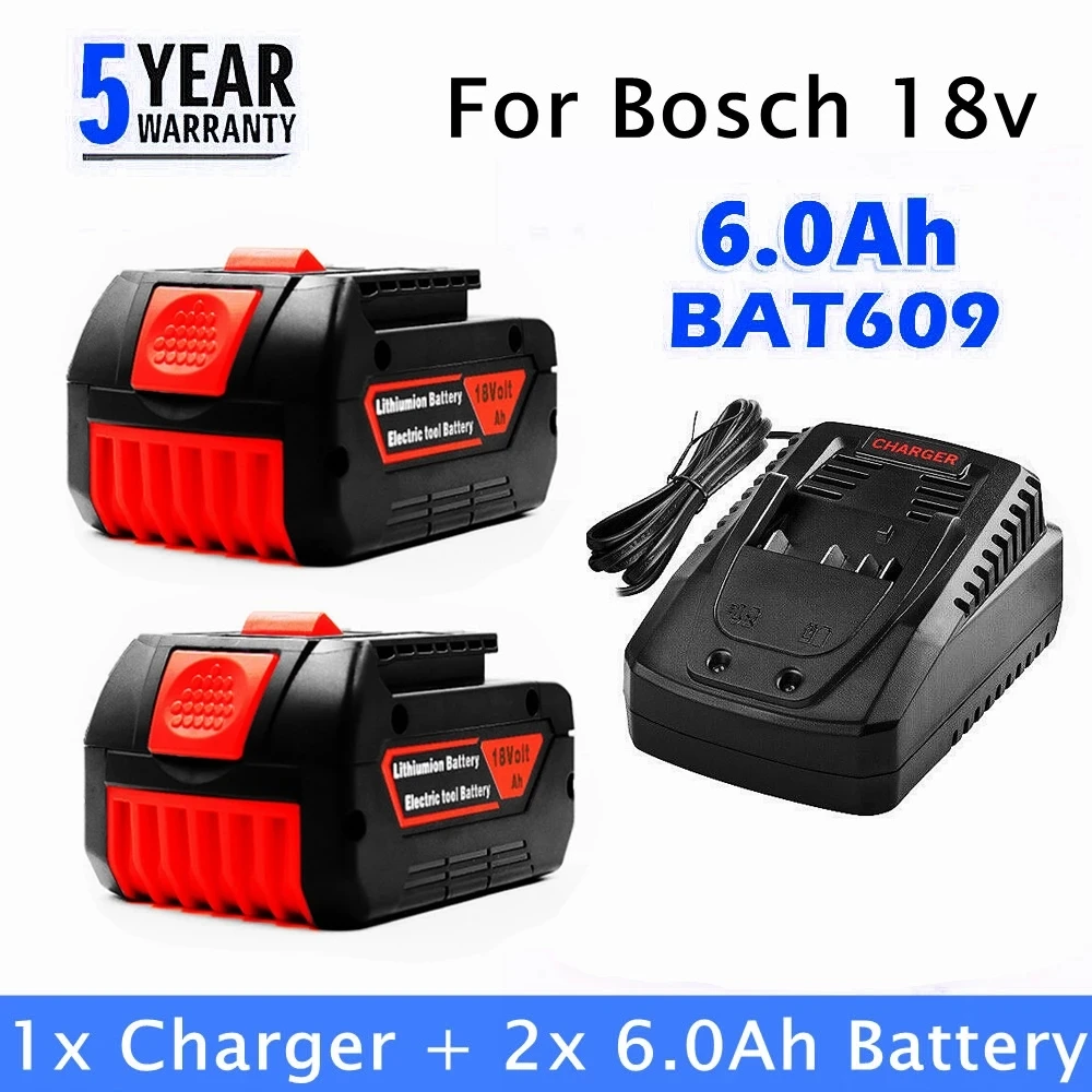 100% Original 18V 6.0/8.0/10ah 6.0A BAT609 Rechargeable Li-Ion Battery for Bosch Portable Replacement
100% Original 18V 6.0/8.0/10ah 6.0A BAT609 Rechargeable Li-Ion Battery for Bosch Portable Replacement