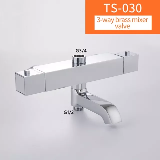 Bathroom Shower Mixer Brass Thermostatic Shower Faucet Bath&Shower Suite Accessories Water Mixer
Bathroom Shower Mixer Brass Thermostatic Shower Faucet Bath&Shower Suite Accessories Water Mixer
