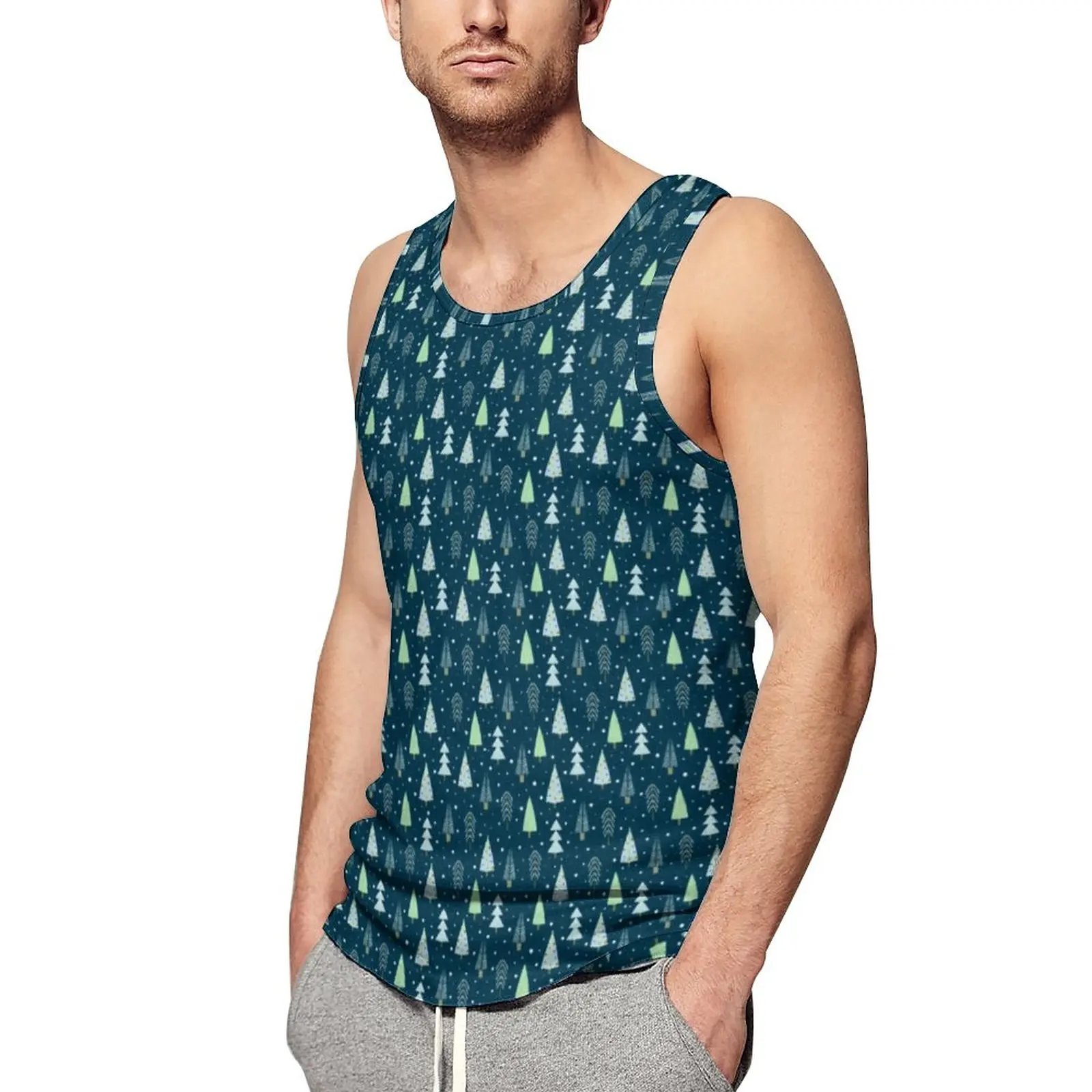 Forest Trees Tank Top Modern Winter Christmas Cool Tops Summer Training Man's Pattern Sleeveless Shirts 3XL 4XL 5XL
Forest Trees Tank Top Modern Winter Christmas Cool Tops Summer Training Man's Pattern Sleeveless Shirts 3XL 4XL 5XL