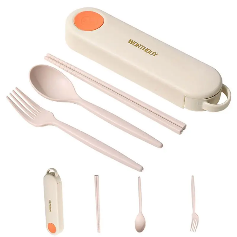 2 Sets Fork Spoon Chopstick Travel Cutlery Kit Kit Lightweight Cutlery Kit Fiber Chopsticks Forks Spoons Students Office Workers
2 Sets Fork Spoon Chopstick Travel Cutlery Kit Kit Lightweight Cutlery Kit Fiber Chopsticks Forks Spoons Students Office Workers