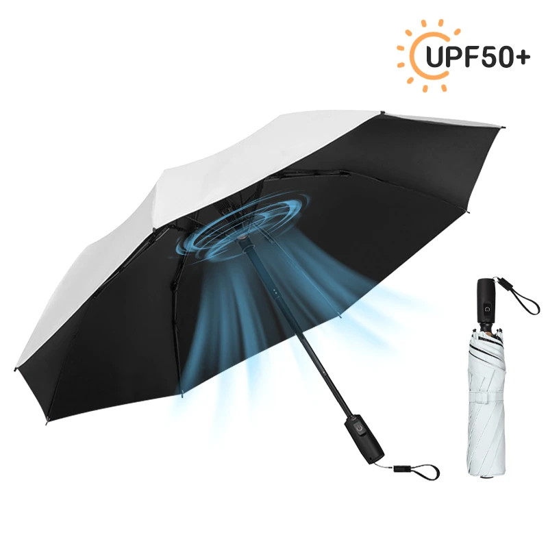 Upscale USB Chargeable Foldable Fan Umbrella Beach Parasol Creative Portable UV Umbrella Folding Beach Umbrella Outdoor
Upscale USB Chargeable Foldable Fan Umbrella Beach Parasol Creative Portable UV Umbrella Folding Beach Umbrella Outdoor