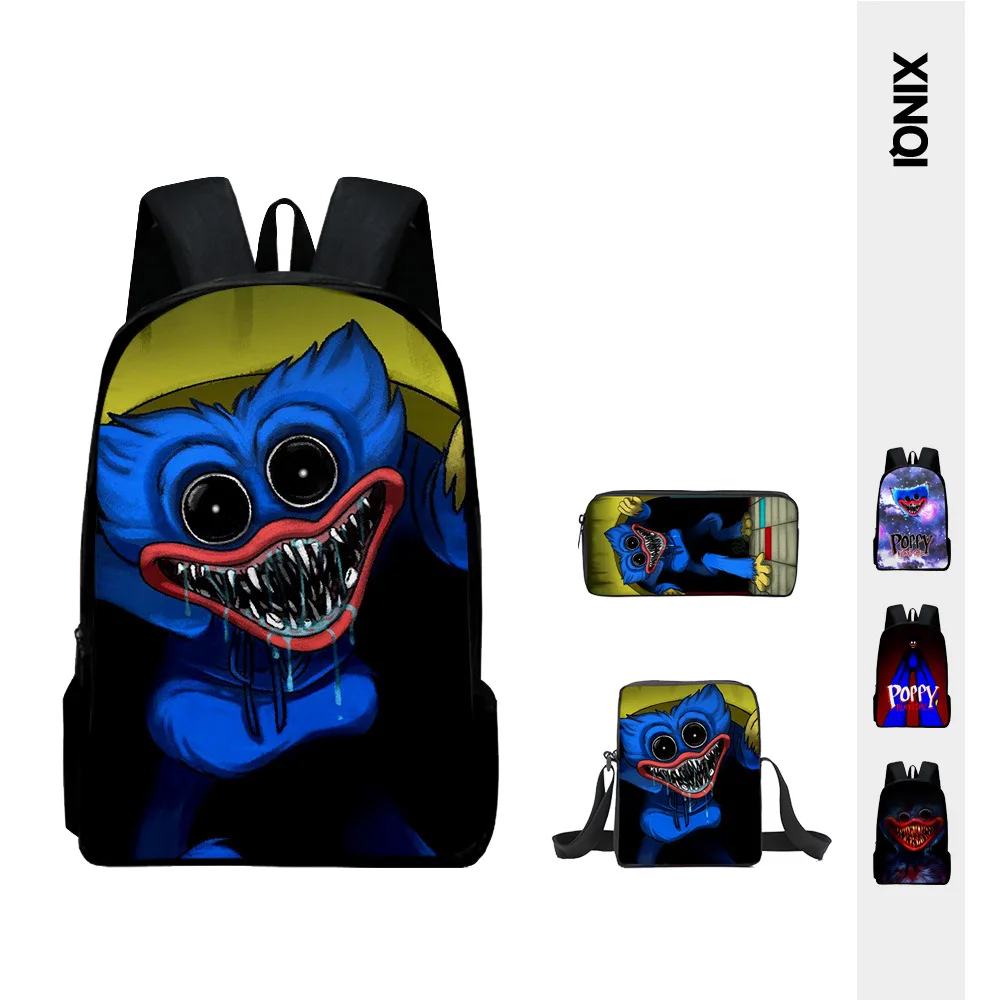 New Poppy Playtime Three-Piece Poppy Game Time School Bag Primary and Secondary School Student Backpack Pencil Case
New Poppy Playtime Three-Piece Poppy Game Time School Bag Primary and Secondary School Student Backpack Pencil Case