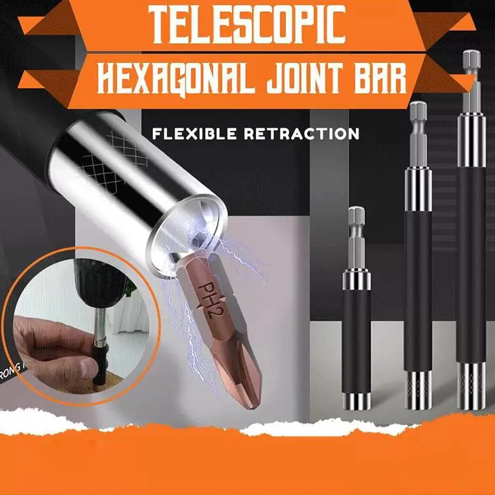80-140mm Telescopic Connecting Rod Screw Socket Drill Bit Holder Adapter Magnetic Impact Driver Drill Bit 1pc/3pcs
80-140mm Telescopic Connecting Rod Screw Socket Drill Bit Holder Adapter Magnetic Impact Driver Drill Bit 1pc/3pcs