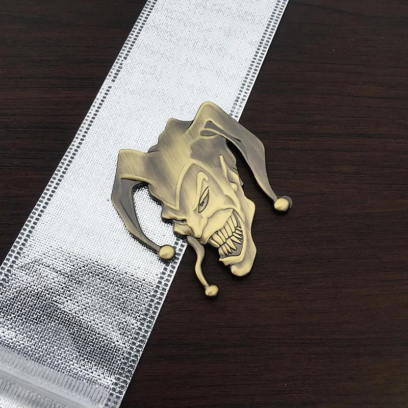 Металлическая 3d-наклейка в виде клоуна Джокера для Renault, Honda, Cadillac, Hyundai, BMW, Audi, Lada, Chevrolet, Peugeot, KIA
Металлическая 3d-наклейка в виде клоуна Джокера для Renault, Honda, Cadillac, Hyundai, BMW, Audi, Lada, Chevrolet, Peugeot, KIA