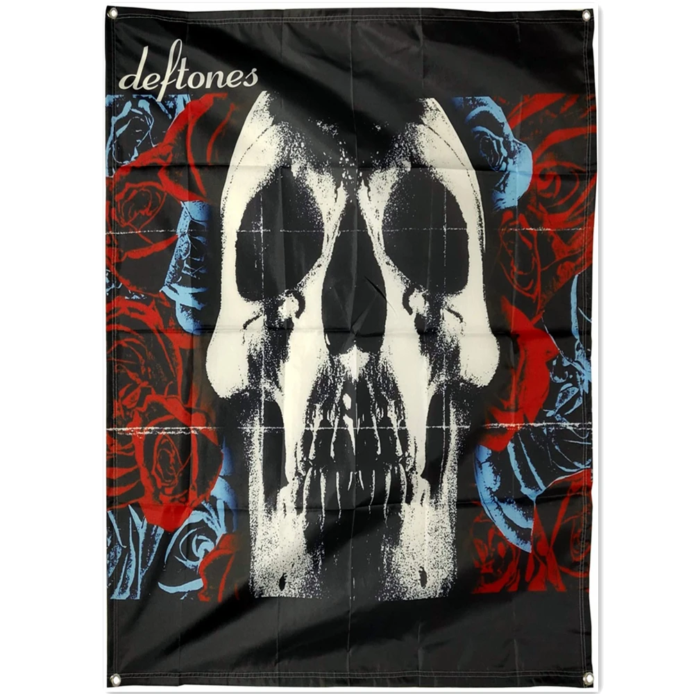 

Skull Death Art Poster Tapestry Wall Hanging Flag Punk Hardcore Rock Music Banner Canvas Painting Bedroom Dormitory Wall Decor