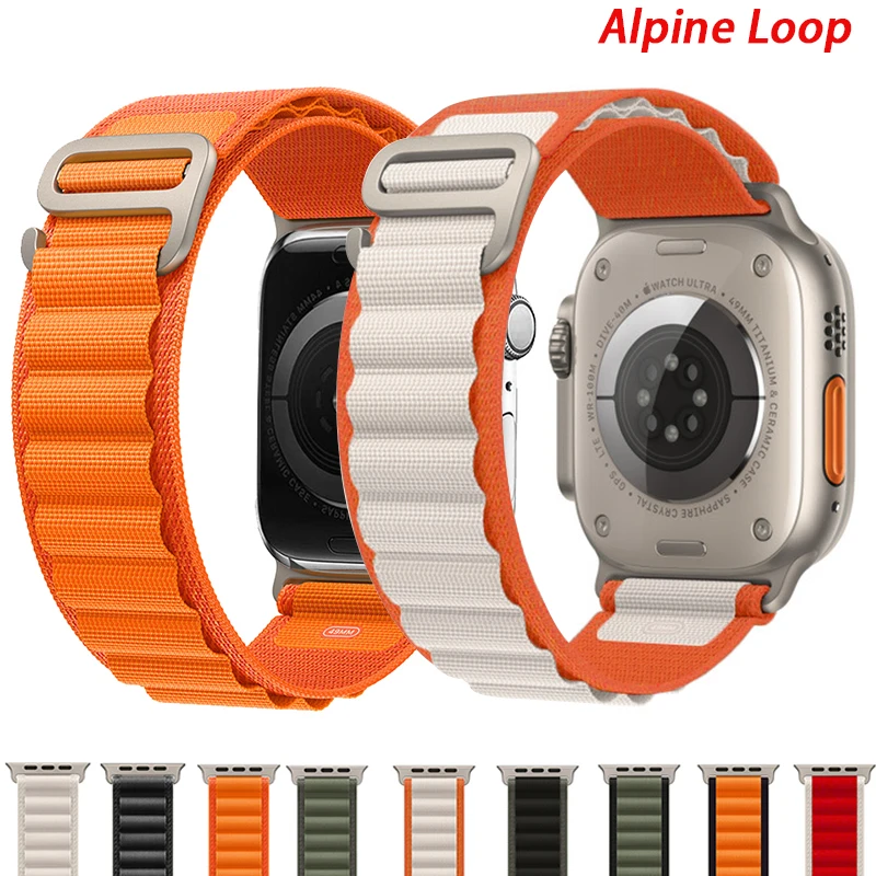 Alpine loop Nylon band for Apple watch strap 49mm 44mm 40mm 45mm 41mm 42mm 38mm 40mm bracelet iWatch Ultra series 7 6 5 3 se 8
Alpine loop Nylon band for Apple watch strap 49mm 44mm 40mm 45mm 41mm 42mm 38mm 40mm bracelet iWatch Ultra series 7 6 5 3 se 8