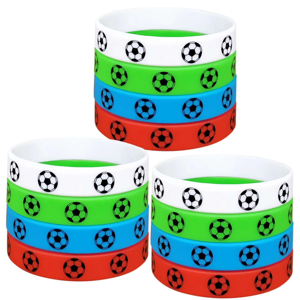 24pcs Football Silicone Bracelet Motivational Rubber Wristband Silicone Wristband for Sport Themed Football Birthday Party Decor
24pcs Football Silicone Bracelet Motivational Rubber Wristband Silicone Wristband for Sport Themed Football Birthday Party Decor