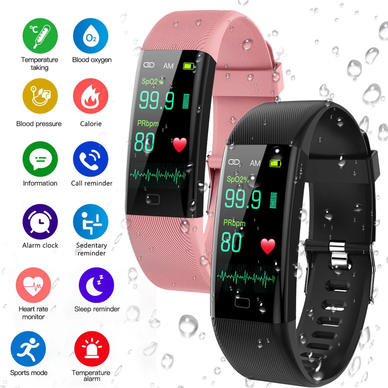 2023 New F07T Smart Bracelet Multi-Interface Waterproof Body Temperature Bracelet Pulse Oximeter Sports Bracelet In Stock Sale
2023 New F07T Smart Bracelet Multi-Interface Waterproof Body Temperature Bracelet Pulse Oximeter Sports Bracelet In Stock Sale