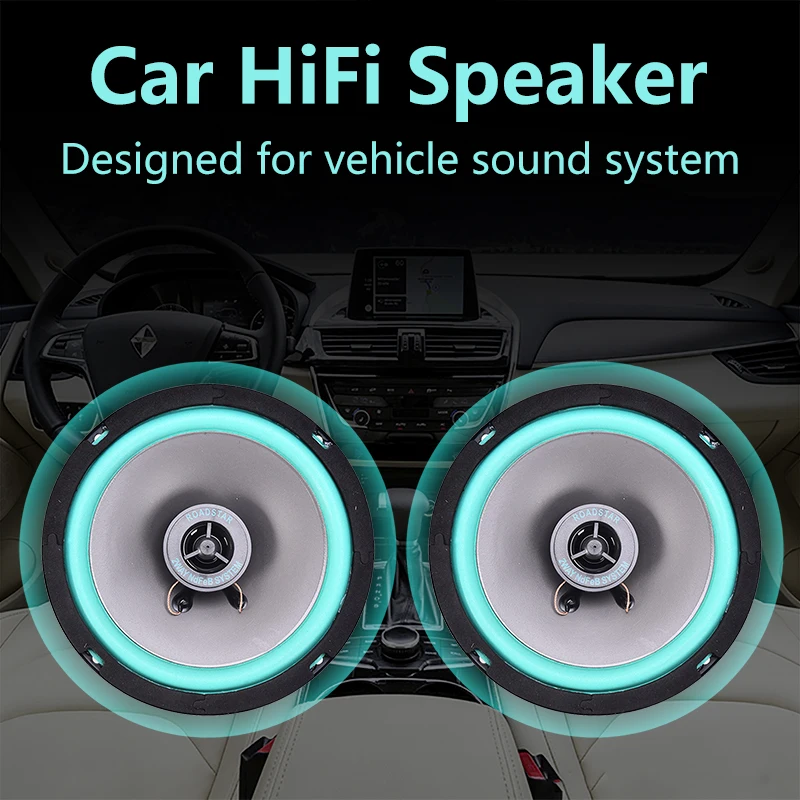 

1Pc 4" 5" 6.5" Audio Systems Car Speakers 2 Way with Polypropylene Cone Full Range Frequency Music Stereo Loudspeaker Replace