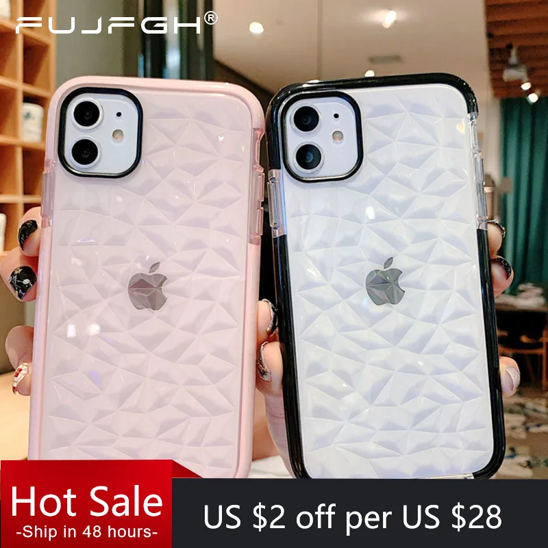 Luxury Geometric Diamond Transparent Phone Case For iPhone 12 13 11 Pro Max Mini XR Xs X Max 7 8 Plus Soft TPU Shockproof Cover
Luxury Geometric Diamond Transparent Phone Case For iPhone 12 13 11 Pro Max Mini XR Xs X Max 7 8 Plus Soft TPU Shockproof Cover