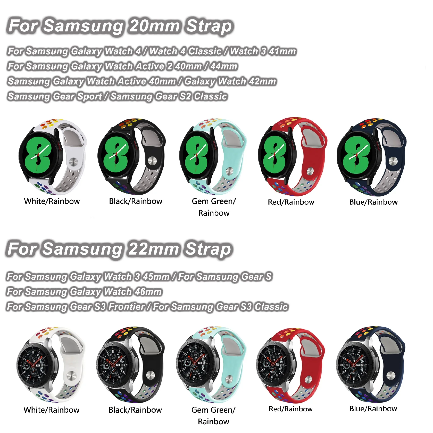 Ремешок силиконовый для Samsung Galaxy Watch 5 4, мягкий воздухопроницаемый классический браслет для Samsung Galaxy Watch 3, 45 мм, 20 мм 22 мм
Ремешок силиконовый для Samsung Galaxy Watch 5 4, мягкий воздухопроницаемый классический браслет для Samsung Galaxy Watch 3, 45 мм, 20 мм 22 мм